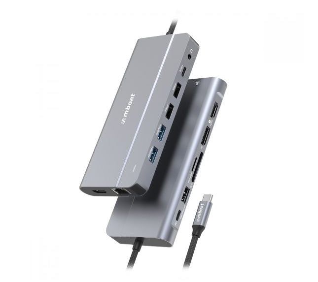 mbeat® Elite X14 Triple 4K Display Multi-Port USB-C Hub USB-C 3.2 Gen 2 × 1, S image 0