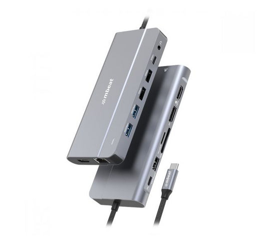 mbeat® Elite X14 Triple 4K Display Multi-Port USB-C Hub USB-C 3.2 Gen 2 × 1, S image 0