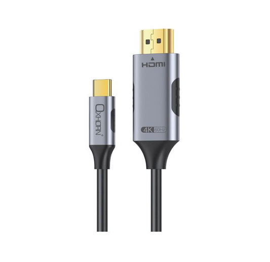 Oxhorn USB C to HDMI 2.0 3m cable 4K@60Hz Aluminum plugs black Support HDCP 1.4 image 0