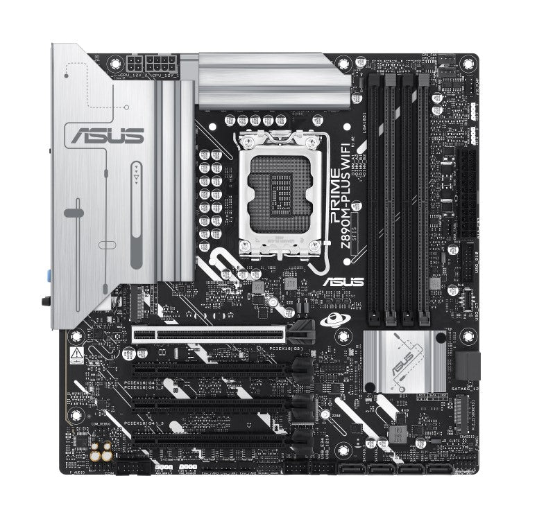 ASUS PRIME Z890M-PLUS WIFI-CSM LGA1851 mATX Motherboard 192GB, 4x DDR5, 1 x PCIe image 0