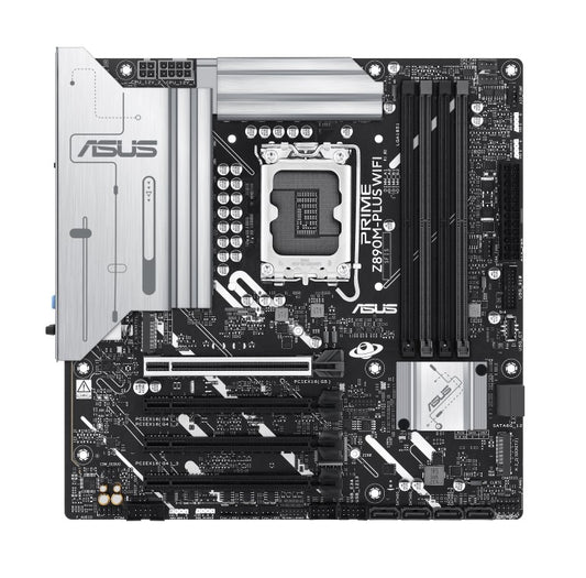 ASUS PRIME Z890M-PLUS WIFI-CSM LGA1851 mATX Motherboard 192GB, 4x DDR5, 1 x PCIe image 0