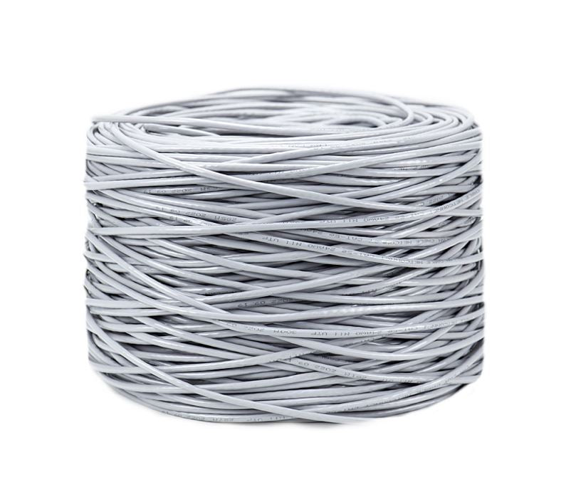 8ware CAT6 UTP Cable 305m Roll - Grey White Full 0.55mm Copper UTP stranded Ethe image 3