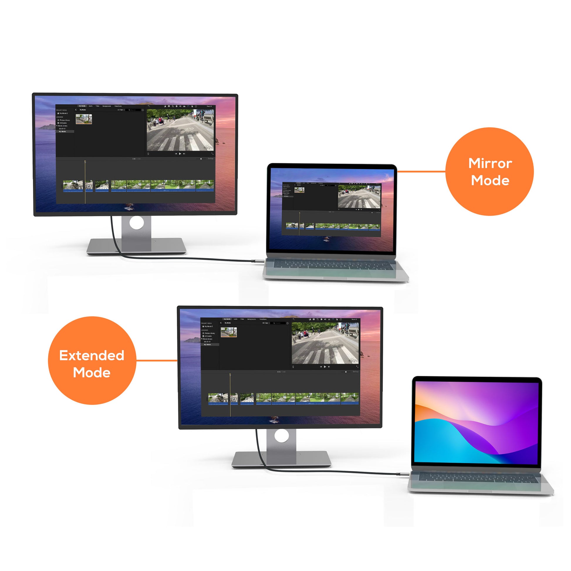 mbeat Tough Link 1.8m 4K USB-C to HDMI Cable - Extend USB-C Laptop, Tablet or Sm image 2