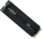 Crucial T705 4TB Gen5 NVMe SSD Heatsink - 14100/12600 MB/s R/W 2400TBW 1500K IOP image 0