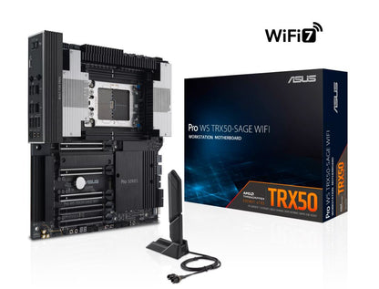 ASUS AMD PRO WS TRX50-SAGE WIFI CEB Workstation Motherboard, PCIe 5.0 x16, PCIe image 1