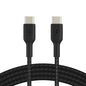 Belkin BoostCharge Braided USB-C to USB-C Cable (1M) - Black (CAB004bt1MBK), 60W image 0