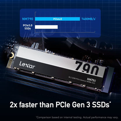 Lexar LNM790X001T-RNNNG Internal SSD 1TB M.2 2280 PCIe Gen 4x4 NVMe SSD up to 74 image 2