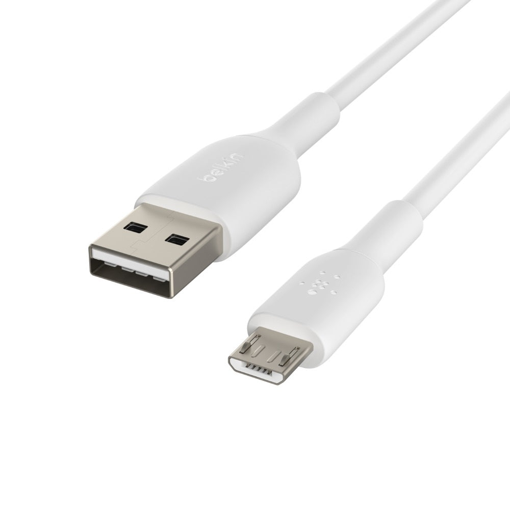 Belkin BoostCharge Micro-USB to USB-A Cable (1m/3.3ft) - White (CAB005bt1MWH), 7 image 1