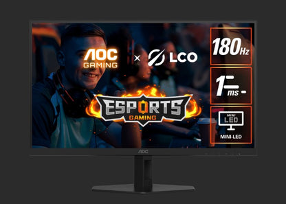 AOC 27' MiniLED 1152 Zones Fast VA QTD, QHD, 180Hz, 1ms, HDR1000,Low input lag, image 0
