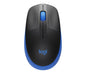 Logitech M190 Full-Size Wireless Mouse - BLUE from up to 10 meters away 1000 dpi image 0