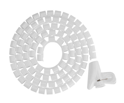 Brateck 15mm/0.59' Diameter Coiled Tube Cable Sleeve Material Polyethylene(PE) D image 0