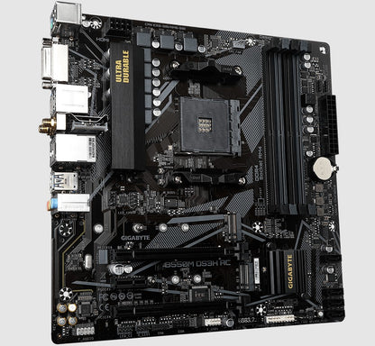 Gigabyte B550M DS3H AC AM4 Ryzen mATX Motherboard, 4x DDR4, 3x PCI-e, 2x M.2, 4x image 1