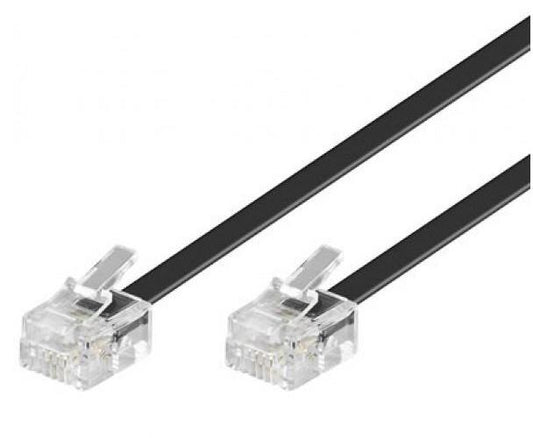 Astrotek Telephone 2m extension cable 6p4c Plug/Plug ,with 2xRJ11 6P4c Plugs, Bl image 0