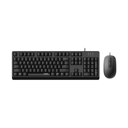 RAPOO X130pro - Wired Optical Mouse and Keyboard Combo Black / 1000dpi / Spill R image 0