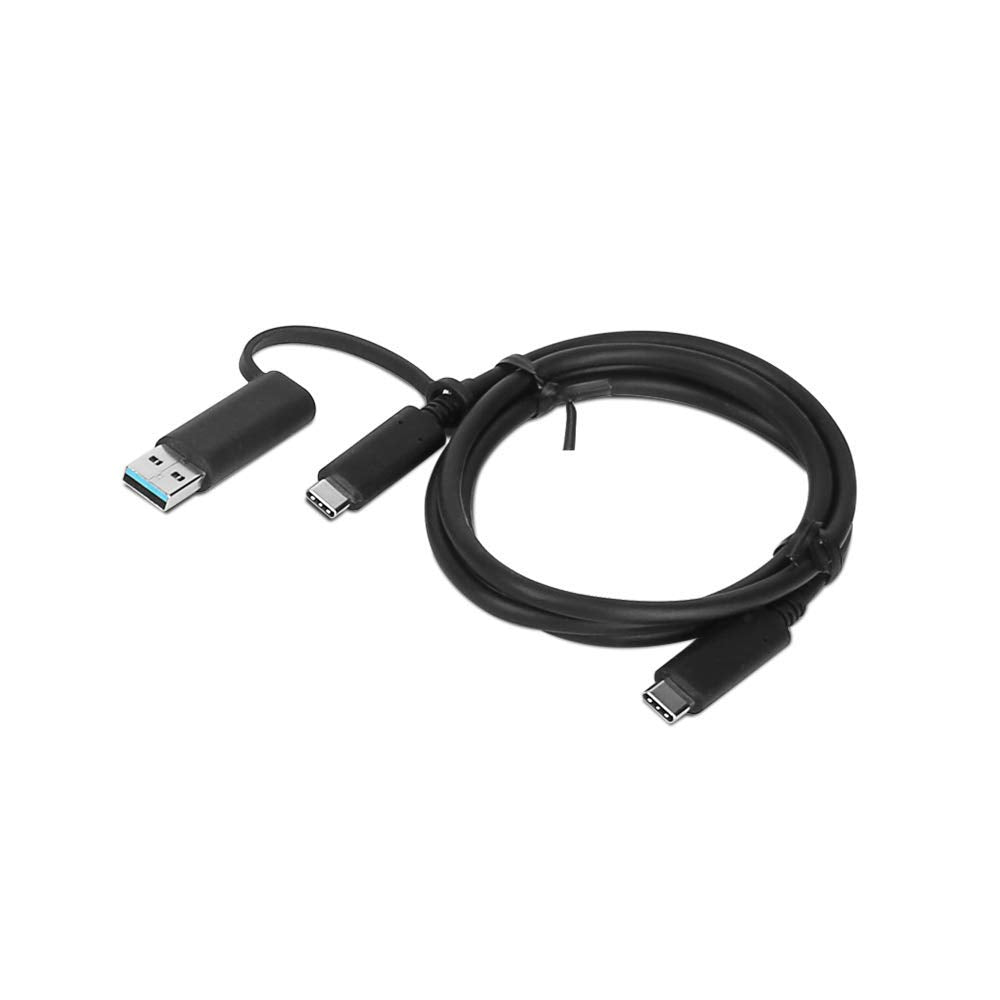 LENOVO USB cable 1 m USB 3.2 Gen 1 (3.1 Gen 1) USB A/USB C USB C Black (4X90U906 image 0