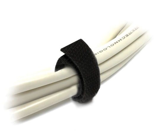 8Ware 25m x 12mm Velcro Wide Cable Tie Hook & Loop Continuous One Sided Self Adh image 0