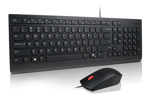 Lenovo Universal USB Keyboard Mouse Combo – Adjustable Tilt Leg Spill Resistan image 0