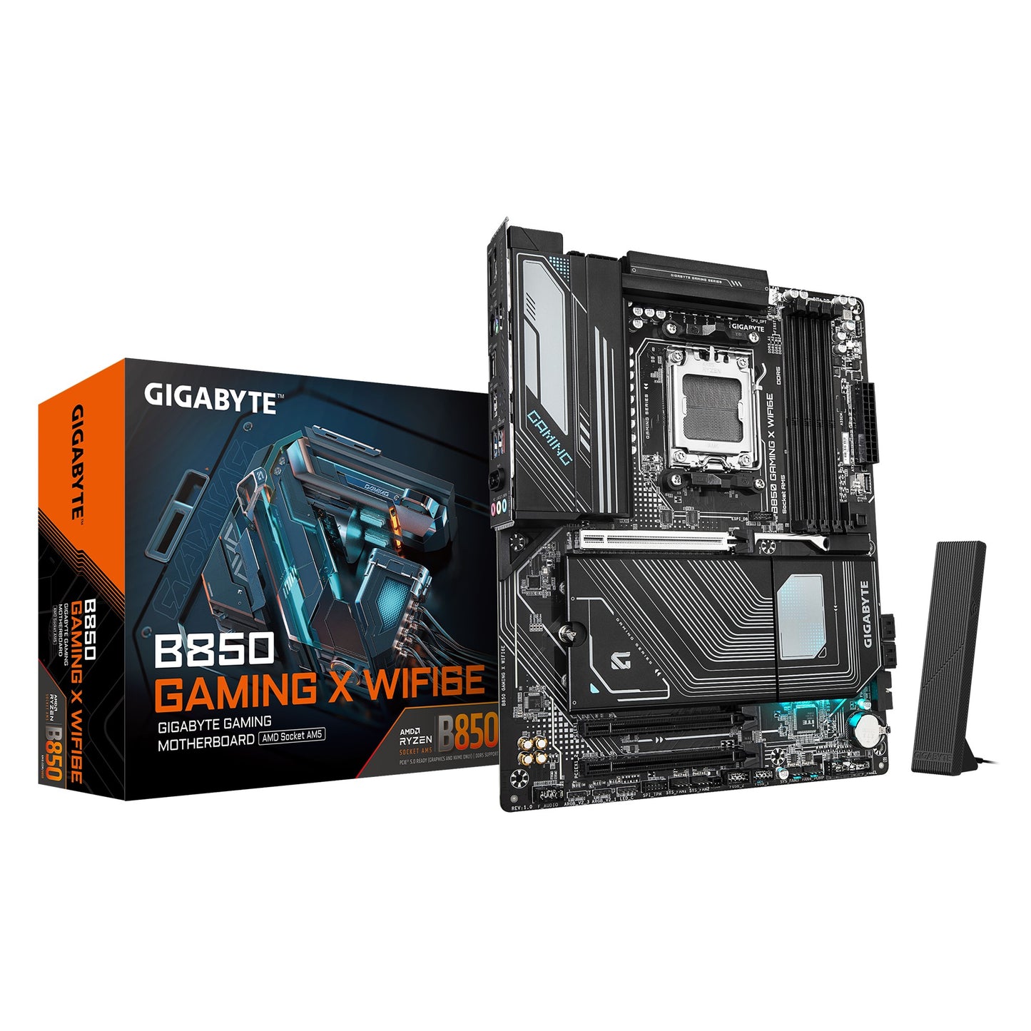 Gigabyte B850 GAMING X WIFI6E 1.0, AMD AM5, 4 x DDR5 up to 256 GB, 1 x HDMI, 3 x image 0