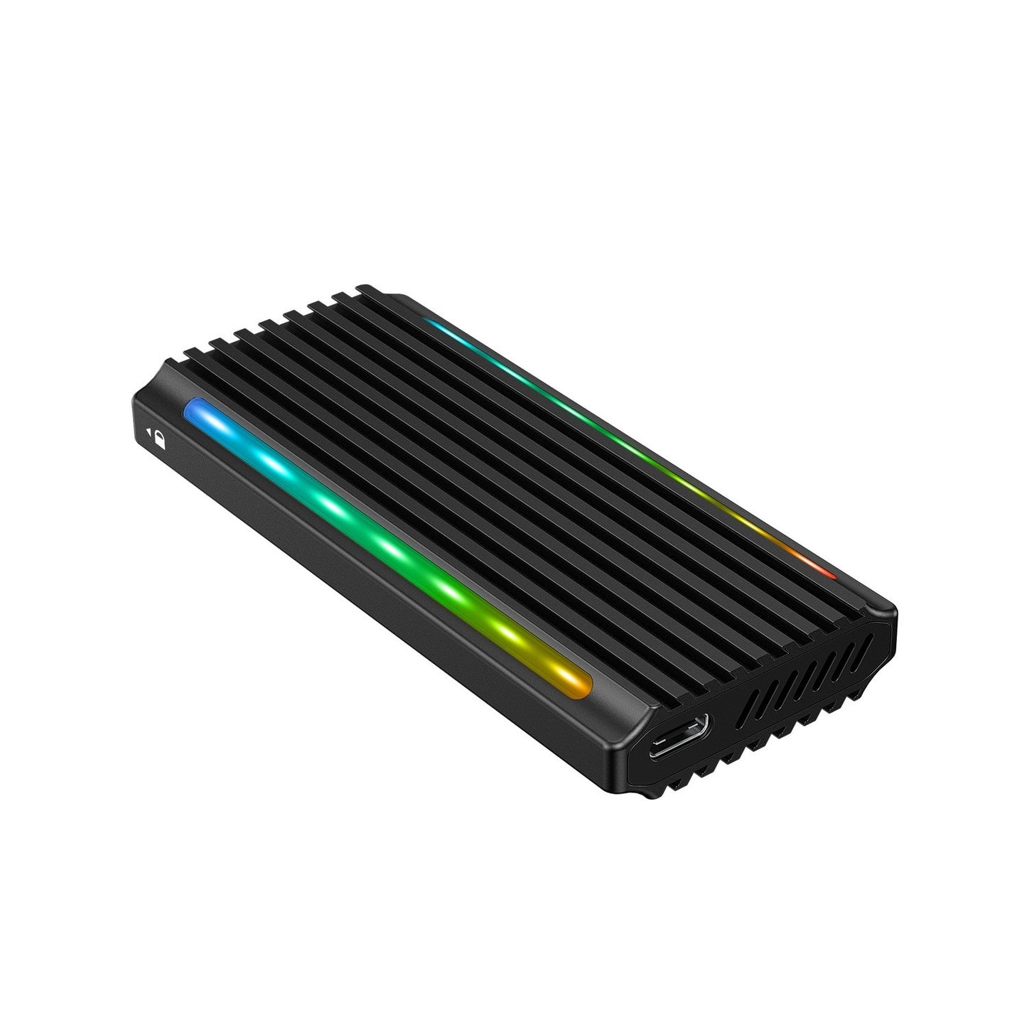 Simplecom SE525 NVMe / SATA M.2 SSD USB-C Enclosure with RGB Light USB 3.2 Gen 2 image 1