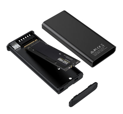 Simplecom SE530 NVMe / SATA M.2 SSD to USB-C Enclosure with SMART LED Screen USB image 2