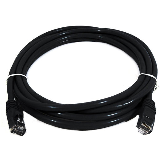 8Ware CAT6A Cable 0.5m (50cm) - Black Color RJ45 Ethernet Network LAN UTP Patch image 0