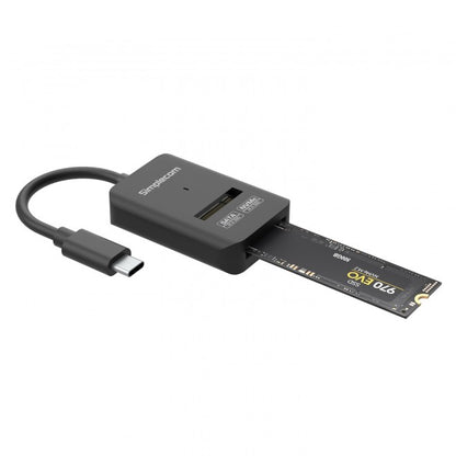 Simplecom SA506 NVMe / SATA Dual Protocol M.2 SSD to USB-C Adapter Converter USB image 1