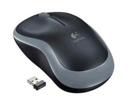 Logitech M185 Wireless Mouse Nano Receiver Grey 1-year battery life Logitech Adv image 0