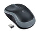 Logitech M185 Wireless Mouse Nano Receiver Grey 1-year battery life Logitech Adv image 0