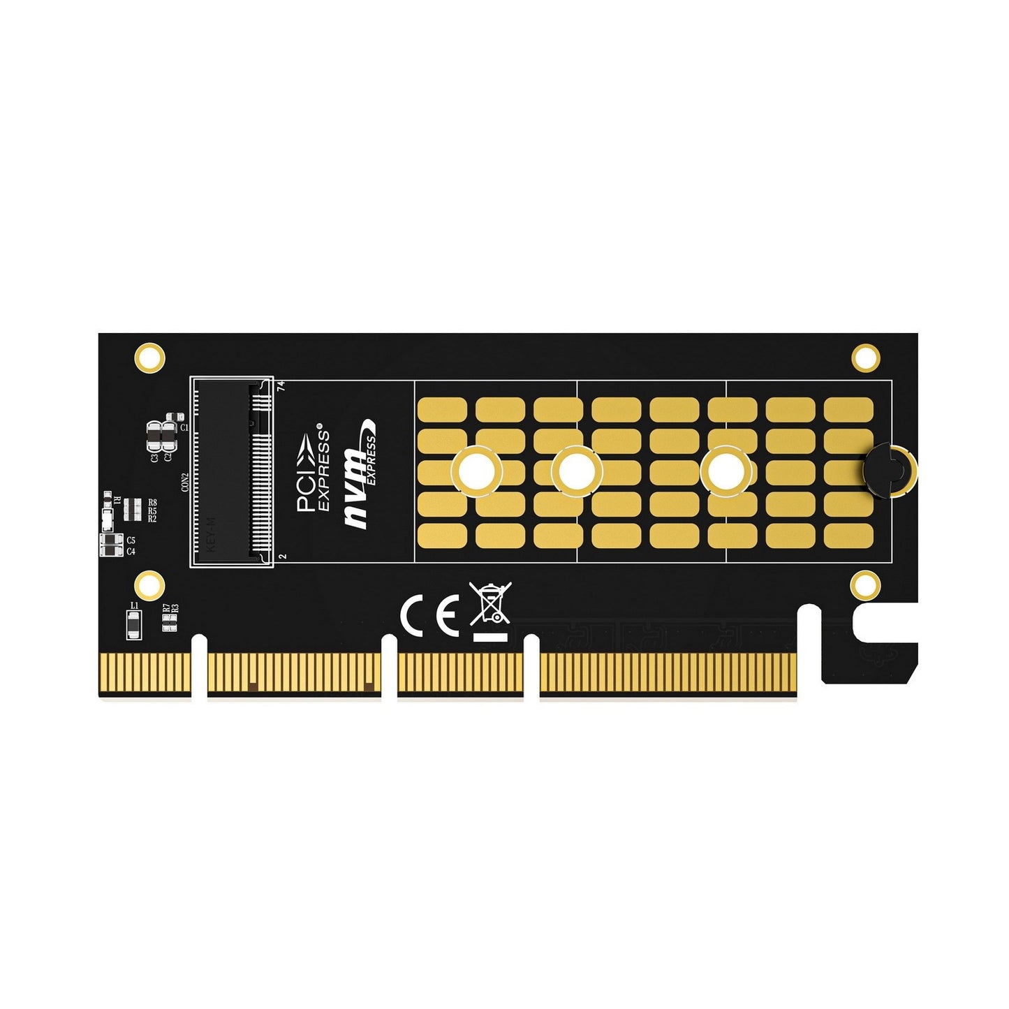 Simplecom EC415B NVMe M.2 SSD to PCIe x4 x8 x16 Expansion Card with Aluminium He image 3