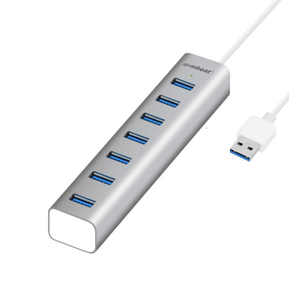 mbeat® 7-Port USB 3.0 Powered Hub - USB 2.0/1.1/Aluminium Slim Design Hub with image 0