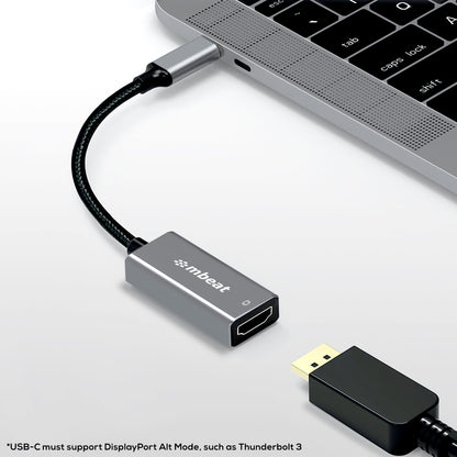 mbeat Tough Link 1.8m 4K USB-C to Display Port Cable - Converts USB-C to Display image 2