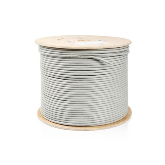 Astrotek CAT6 FTP Cable 305m Roll - Grey White Full 0.55mm Copper Solid Wire Eth image 0