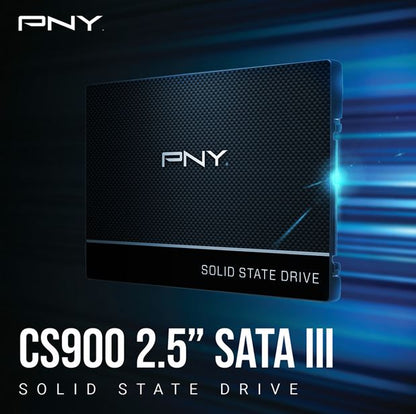 PNY CS900 2TB 2.5' SSD SATA3 550MB/s 530MB/s R/W 450TBW 99K/90K IOPS 2M hrs MTBF image 1