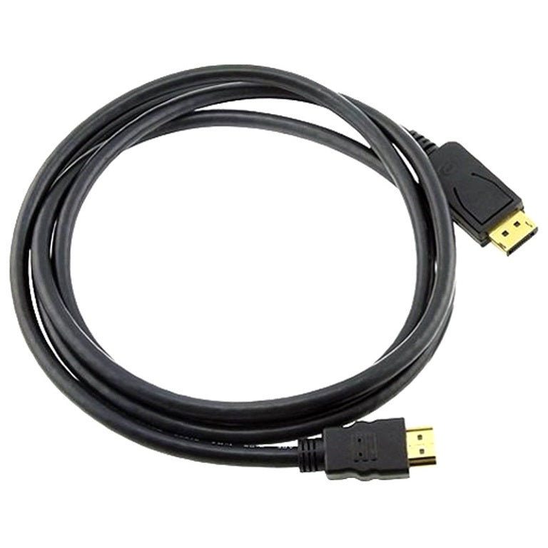 8ware DisplayPort DP to HDMI Cable 2m - 20 pins Male to 19 pins Male Gold plated image 0