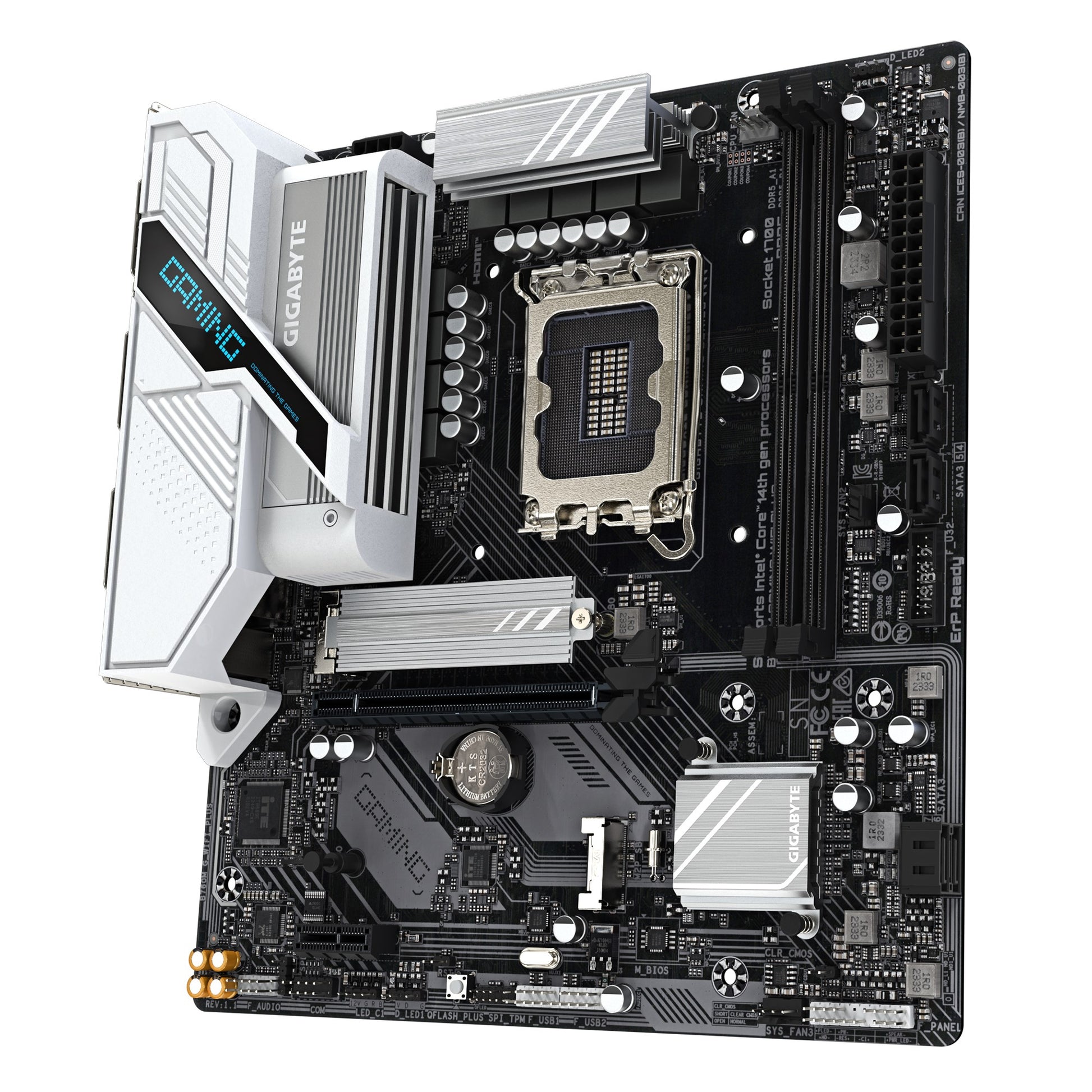 Gigabyte B760M GAMING WIFI PLUS  Intel LGA 1700 m-ATX Motherboard, 2x DDR5 ~128G image 2