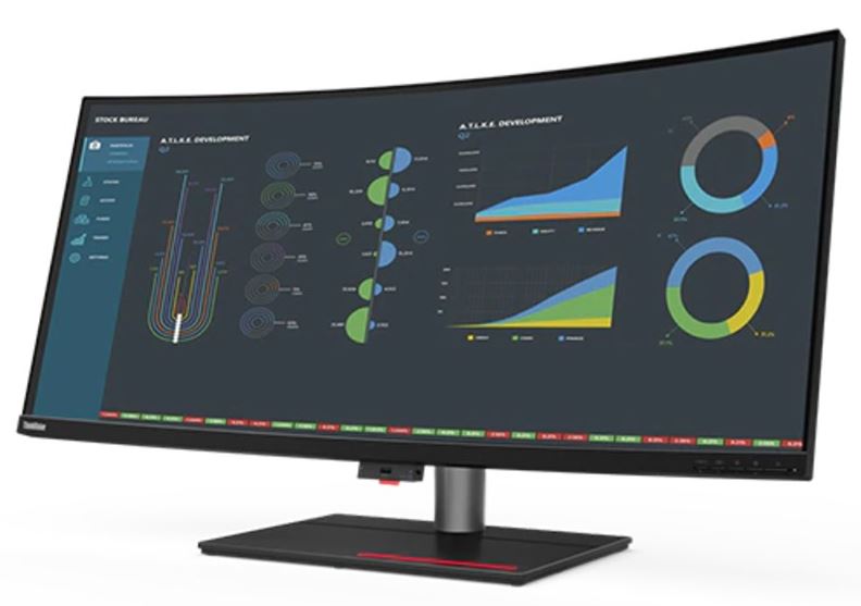 LENOVO ThinkVision P40w-20 40' WUHD Curve Monitor IPS 5K 5120x2160 21:9 Height A image 2