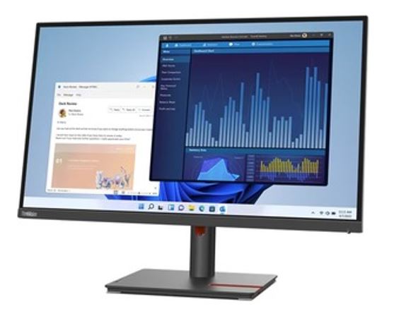 LENOVO ThinkVision T27P-30 27' UHD USB-C Monitor 4K 3840x2160 16:9 Height Adjust image 2
