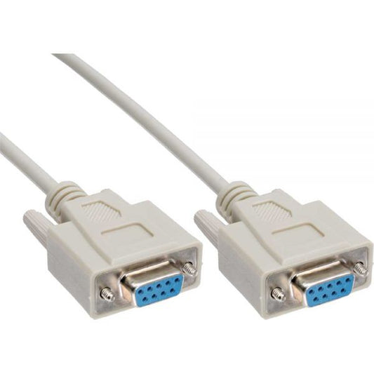 Astrotek 3m Serial RS232 Null Modem Cable - DB9 Female to Female 9 pin Wired Cro image 0