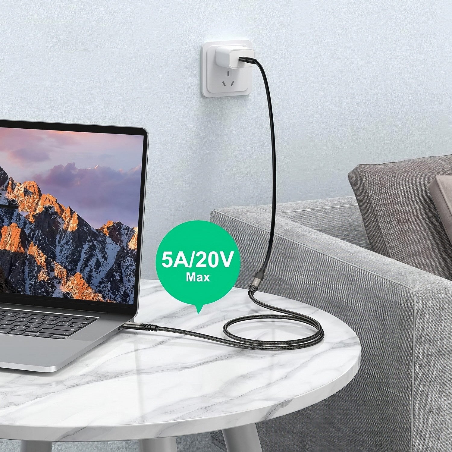 Simplecom CAU620 USB-C Male to Female Extension Cable USB 3.2 Gen2 PD 100W 20Gbp image 3