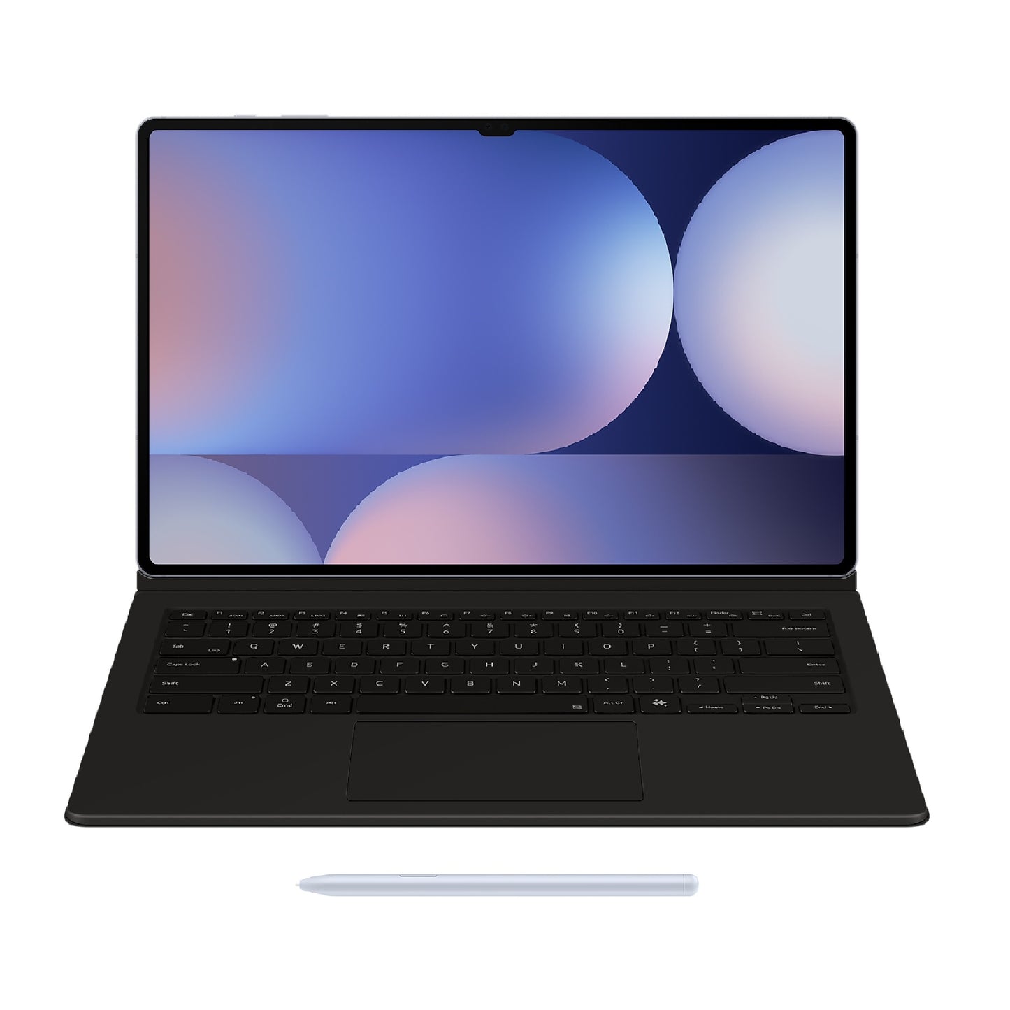 Samsung Galaxy Tab S10 Ultra / Tab S9 Ultra Book Cover Keyboard Black - Magnetic image 1