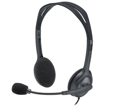 Logitech H111 Strereo Headset (Single 3.5mm Jack) Cable length: 7.71 ft (2.35 m) image 1