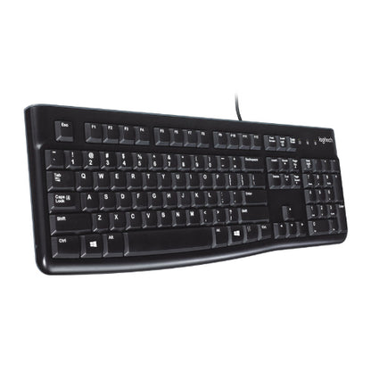 Logitech K120 Wired Keyboard Quiet typing Spill-resistant Durable keys Thin prof image 1