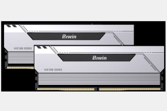 BIWIN DDR5 Memory HX100 Heatsink 6000mhz 32kits (16GB*2) CL36 Silver Black Opal image 0