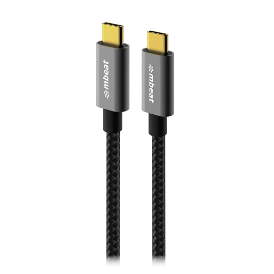mbeat Tough Link 1.8m USB 3.2 Gen2 USB-C Cable - Space Grey transfer at speeds u image 0