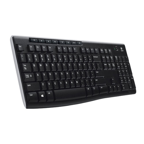 Logitech K270 2.4 GHz Wireless Full Size Keyboard 128-bit AES encryption 24-mont image 2