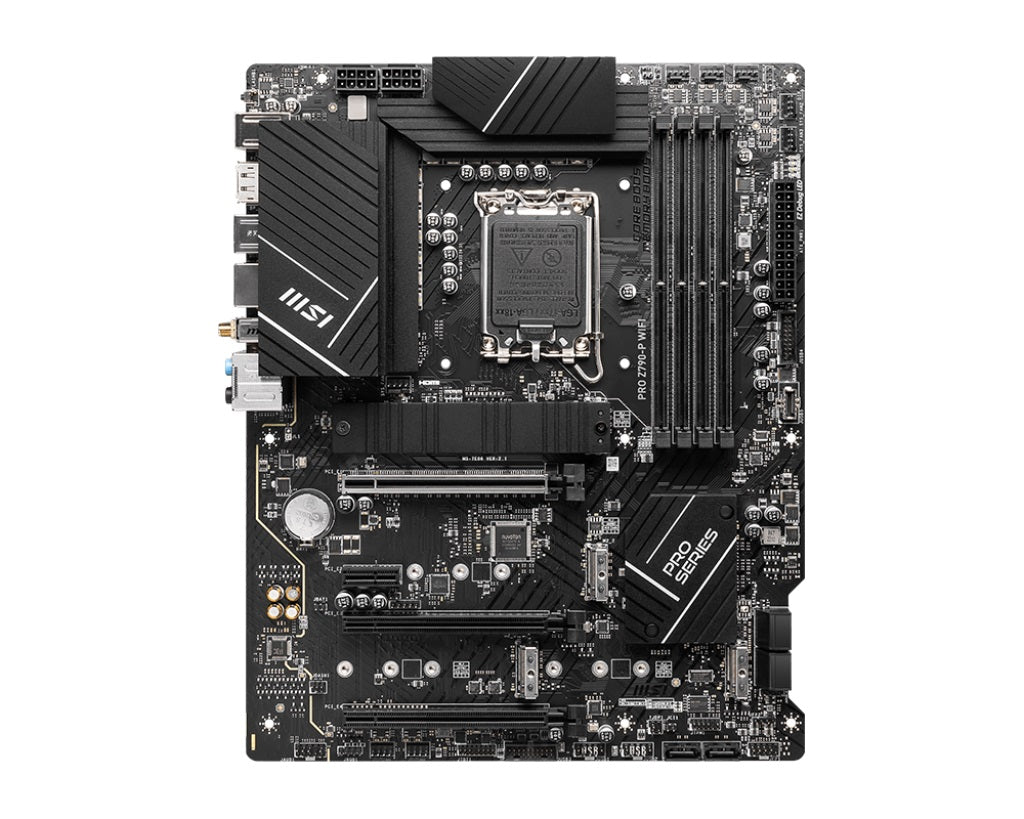 MSI PRO Z790-P WIFI Intel LGA 1700 ATX  Motherboard, 4x DDR5 128GB, 1x PCI-E x 1 image 1