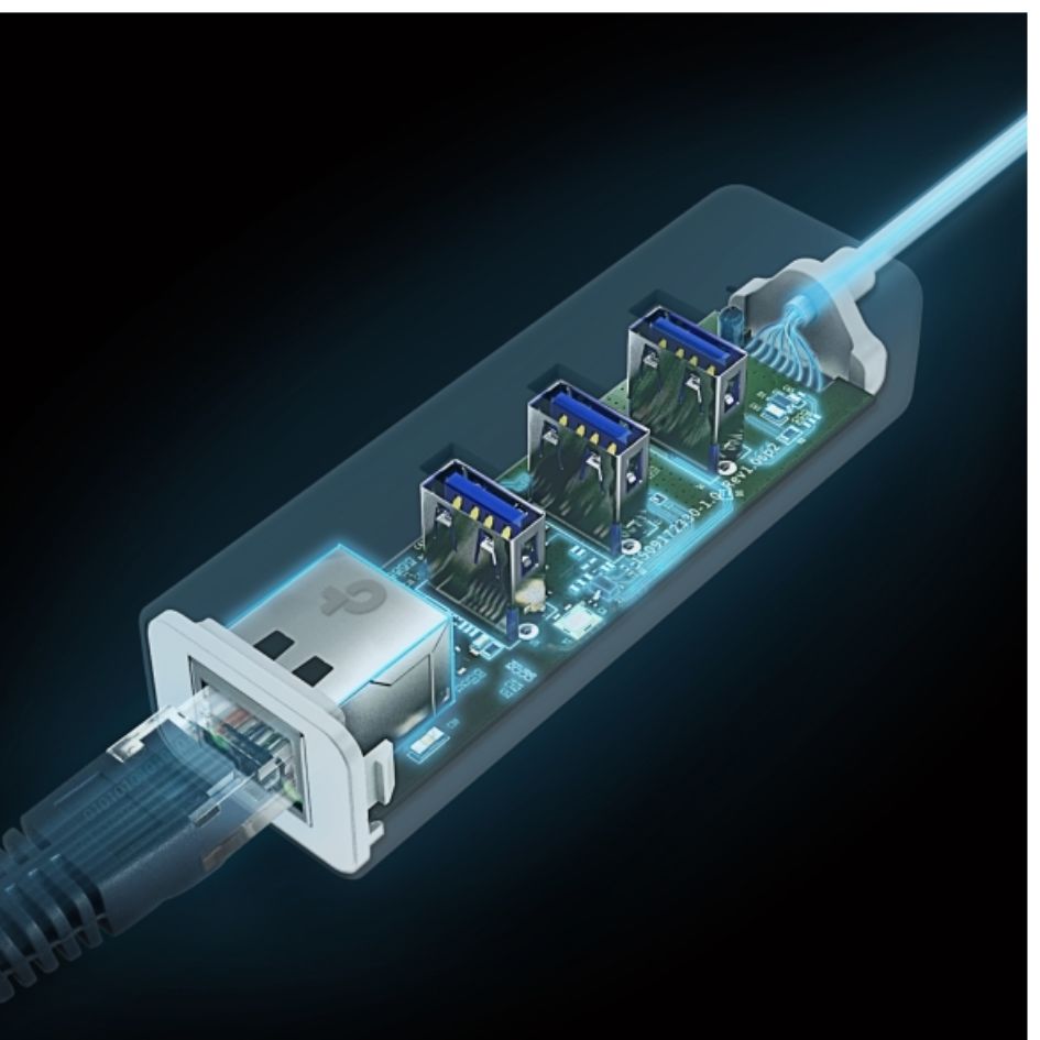 TP-Link UE330C USB Type-C 3-Port Hub & Gigabit Ethernet Adapter image 3