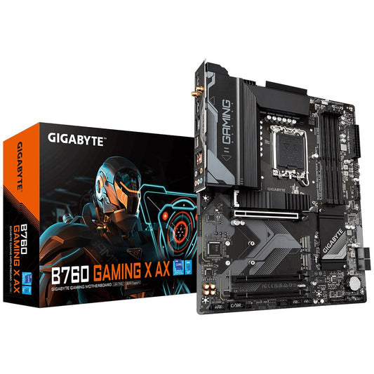 Gigabyte B760 Gaming X AX Intel LGA 1700 ATX Motherboard, 4x DDR5 ~128GB, 3x PCI image 0
