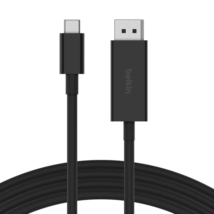 Belkin Connect USB-C to DisplayPort 1.4 Cable 2M - Black (AVC014BT2MBK),32.40Gbp image 0