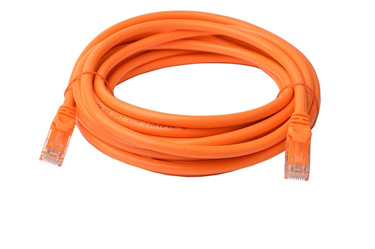 8Ware CAT6A Cable 5m - Orange Color RJ45 Ethernet Network LAN UTP Patch Cord Sna image 0